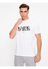 Armani Exchange T-Shirt 6RZTJC ZJBYZ 1100 Biały Regular Fit. Kolor: biały. Materiał: bawełna