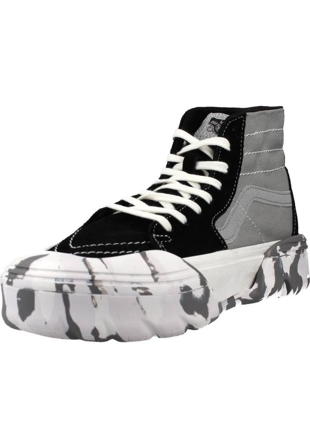 Vans - Buty VANS UA SK8-HI Szary. Kolor: czarny, szary, wielokolorowy. Materiał: tkanina