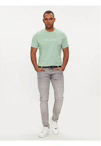 Guess T-Shirt M2BP47 K7HD0 Zielony Slim Fit. Kolor: zielony. Materiał: bawełna #4