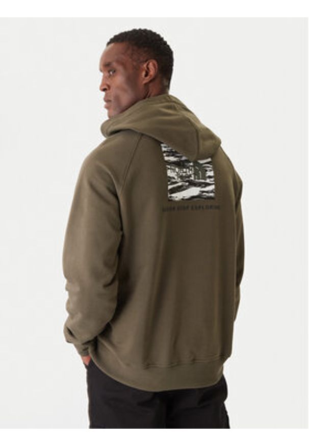 The North Face Bluza Edge Of Light NF0A8E3K Zielony Regular Fit. Kolor: zielony. Materiał: bawełna