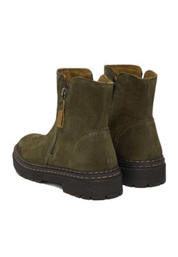 Lasocki Botki CEO-WI23-MICHAELA-03 Khaki. Kolor: brązowy. Materiał: skóra, zamsz