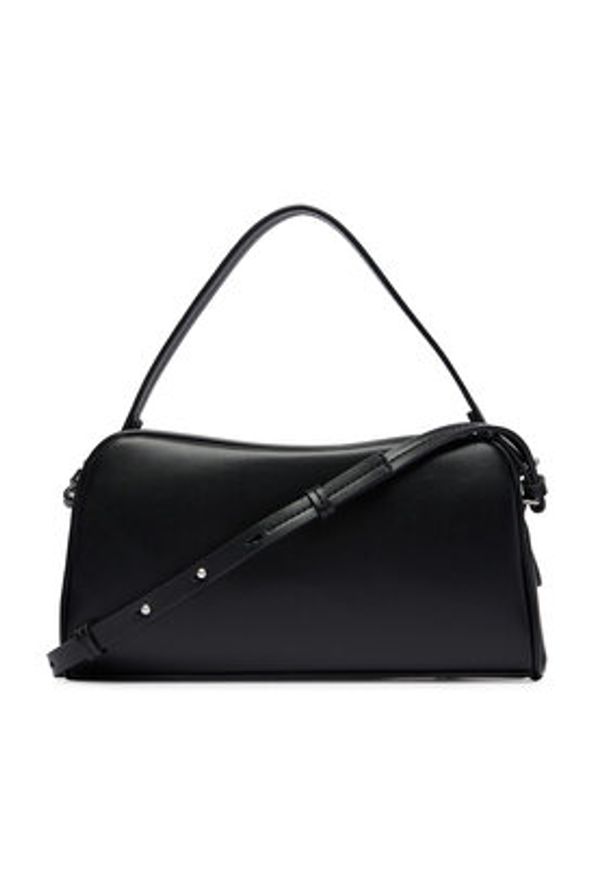 Calvin Klein Torebka Emblem Trio Top Handle Camera Ba LV04F3370G Czarny. Kolor: czarny. Materiał: skórzane