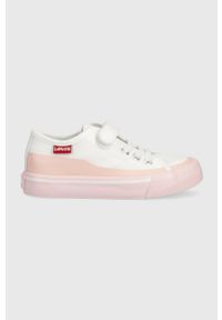 Levi's® - Levi's tenisówki dziecięce kolor różowy. Okazja: na spotkanie biznesowe. Nosek buta: okrągły. Zapięcie: rzepy. Kolor: różowy. Materiał: guma. Styl: biznesowy #1