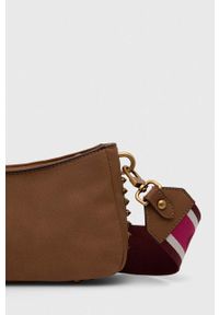 Guess torebka kolor brązowy. Kolor: brązowy. Wzór: aplikacja. Dodatki: z aplikacjami #6