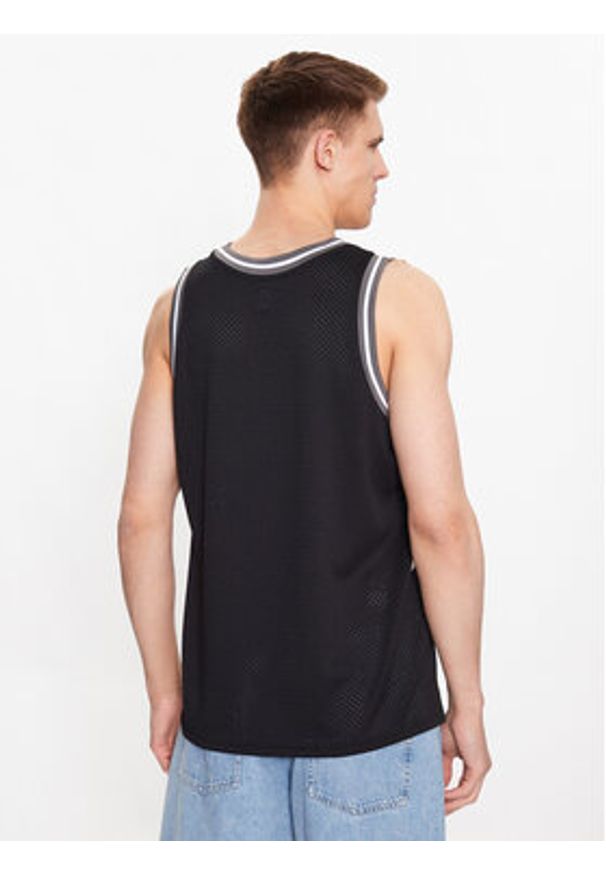 DC Tank top Pastime ADYKT03210 Czarny Regular Fit. Kolor: czarny. Materiał: syntetyk