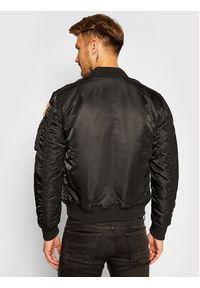 Alpha Industries Kurtka bomber Nasa 166107 Czarny Regular Fit. Kolor: czarny. Materiał: syntetyk