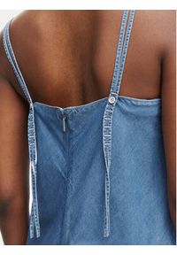 Calvin Klein Jeans Sukienka jeansowa LV047F748G Niebieski jasny Regular Fit. Kolor: niebieski. Materiał: jeans #4