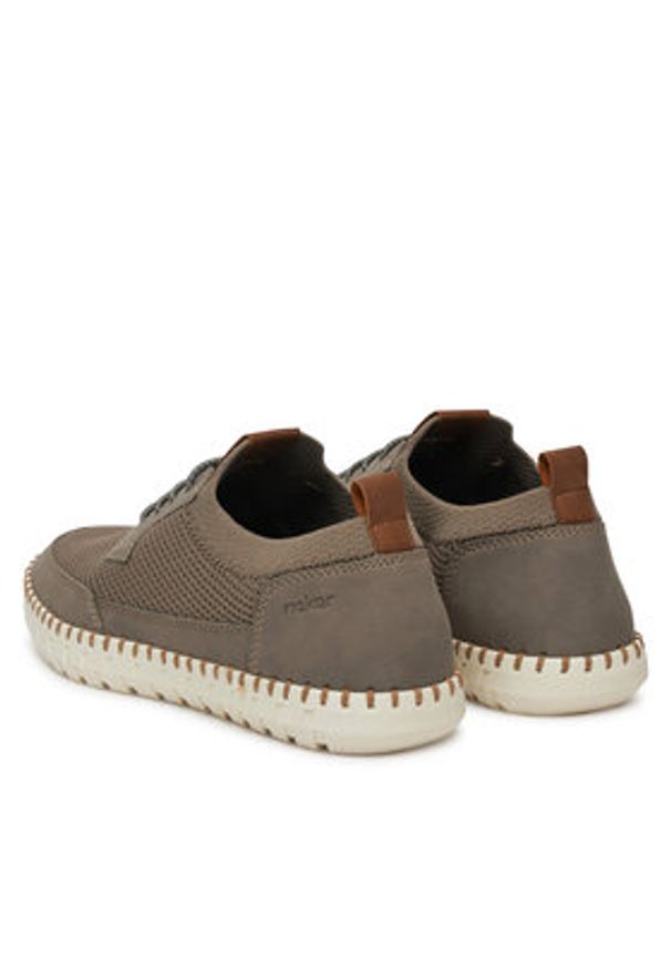 Rieker Sneakersy B2953-64 Beżowy. Kolor: beżowy. Materiał: materiał