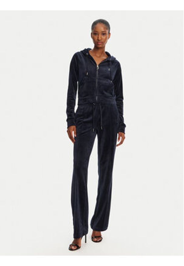 Juicy Couture Spodnie dresowe Tina JCAPW045 Granatowy Regular Fit. Kolor: niebieski. Materiał: syntetyk