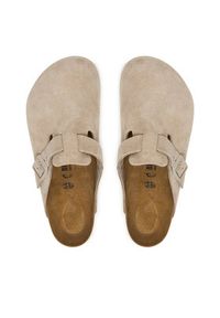 Birkenstock Klapki Boston 1031623 Beżowy. Kolor: beżowy. Materiał: skóra, zamsz #6