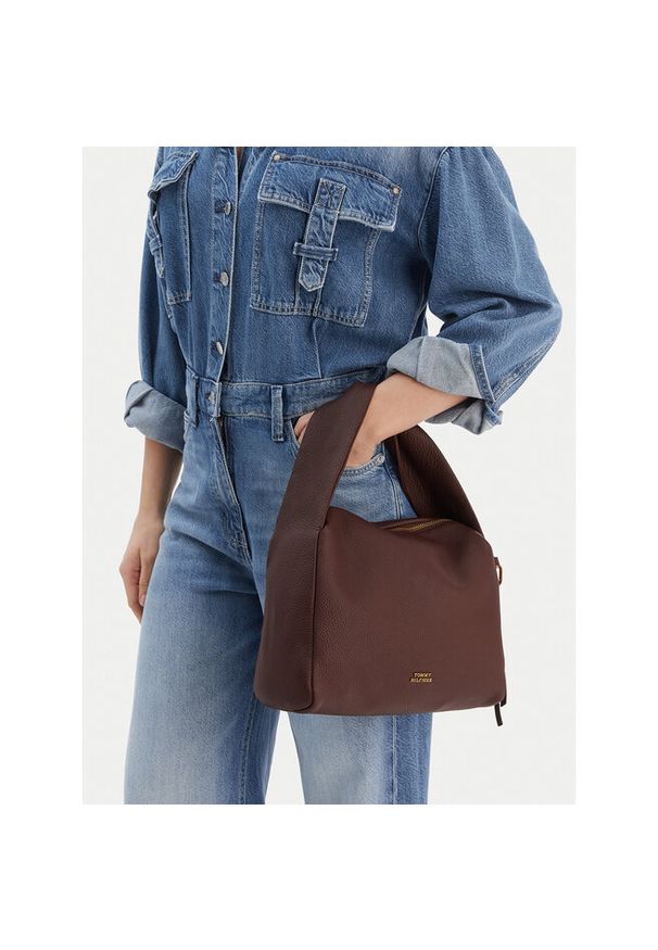 TOMMY HILFIGER - Torebka Tommy Hilfiger. Kolor: brązowy