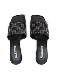 Karl Lagerfeld - KARL LAGERFELD Klapki KL30112 Czarny. Kolor: czarny. Materiał: materiał