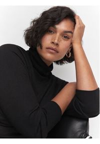 mango - Mango Golf Luccac 57065972 Czarny Regular Fit. Typ kołnierza: golf. Kolor: czarny. Materiał: syntetyk #4