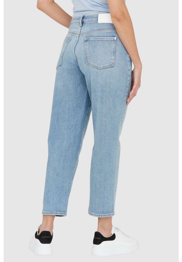 7 FOR ALL MANKIND Jasnoniebieskie jeansy damskie THE MODERN STRAIGHT Air Wash, Rozmiar 29. Kolor: niebieski