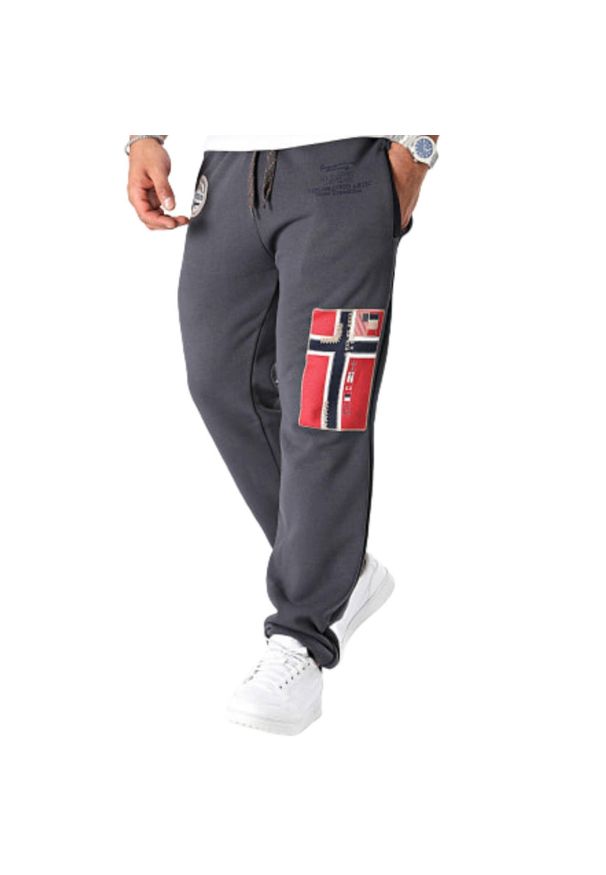 Geographical Norway - Spodnie turystyczne męskie Geonorway Expedition Moliere. Kolor: szary. Materiał: poliester, bawełna. Sezon: lato. Sport: turystyka piesza