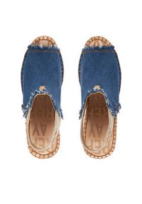 Replay - REPLAY Sandały Jess Tyne Denim Wedge Sandal GWP4G.000.C0036T Niebieski. Kolor: niebieski. Materiał: materiał #4