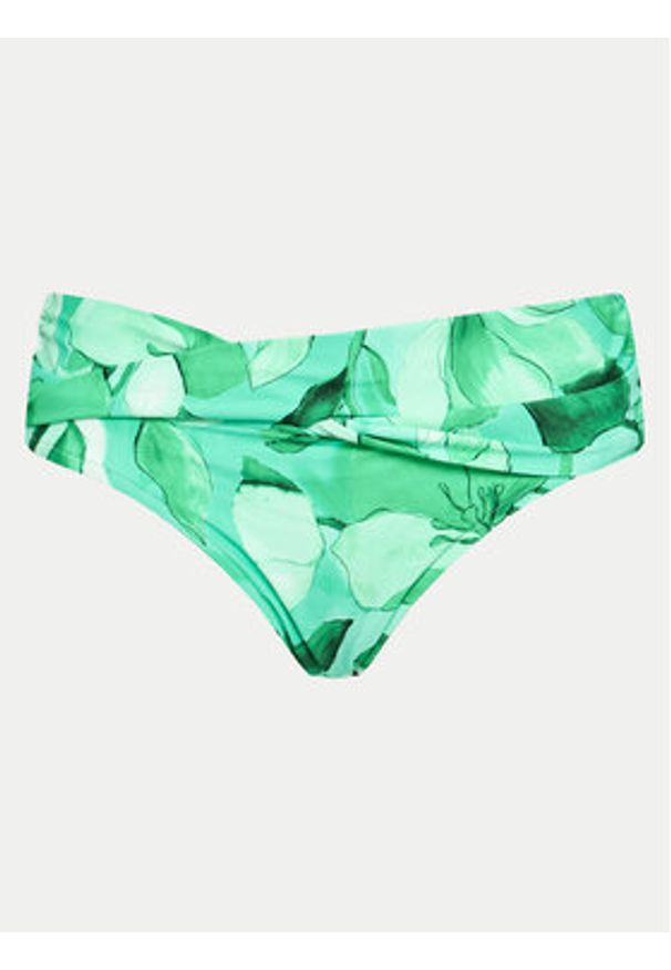 Seafolly Dół od bikini Secret Garden 44320-220 Zielony. Kolor: zielony. Materiał: syntetyk