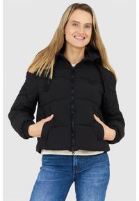 Invicta - INVICTA Czarna puchowa kurtka damska Isidore z kapturem, Rozmiar L. Typ kołnierza: kaptur. Kolor: czarny. Materiał: puch #1