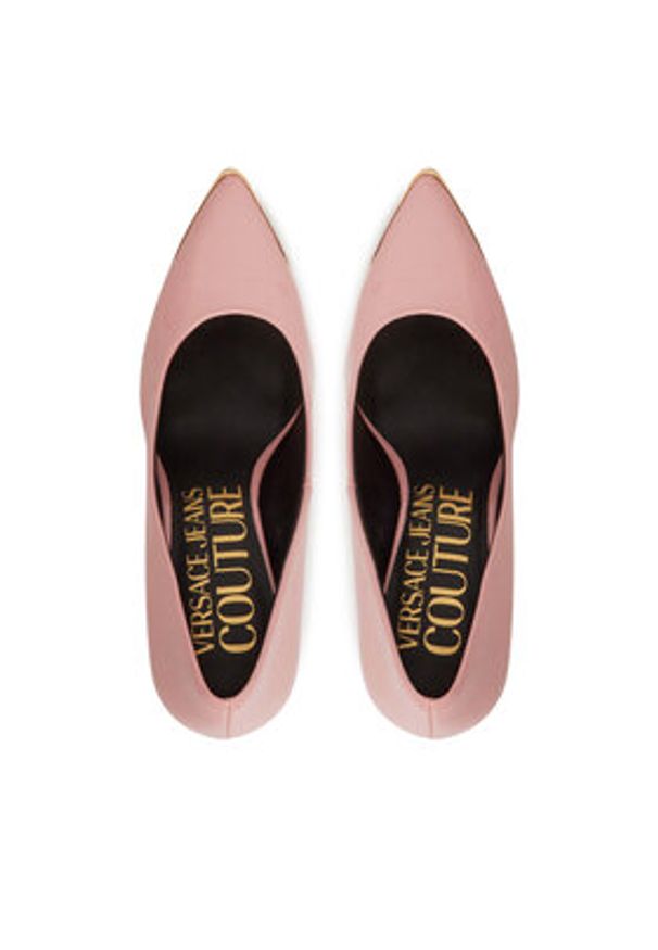 Versace Jeans Couture Szpilki 78VA3S50 Różowy. Kolor: różowy. Materiał: skóra. Obcas: na szpilce