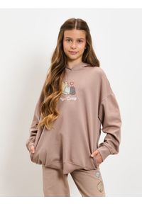Sinsay - Bluza hoodie Pusheen the Cat - brązowy. Kolor: brązowy #1