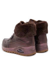 skechers - Skechers Botki Uno Rugged 167821/BRN Brązowy. Kolor: brązowy. Materiał: skóra #6