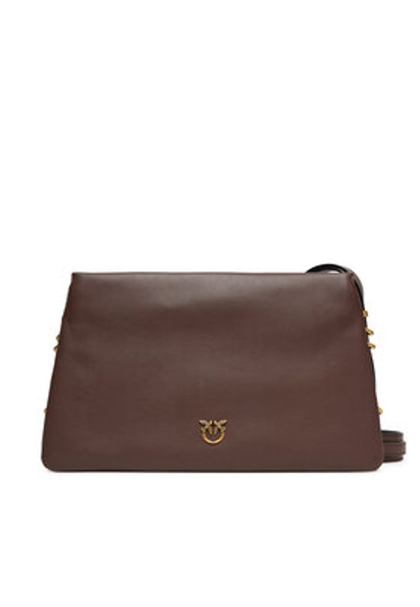 Pinko - PINKO Torebka Triplet AI 25026 PLTT 105161 A0QO Brązowy. Kolor: brązowy. Materiał: skórzane