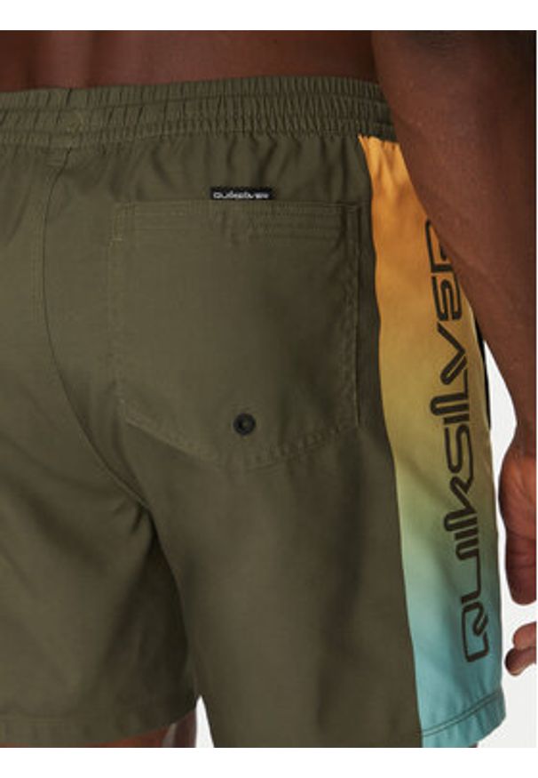 Quiksilver Szorty materiałowe EQYJV04136 Zielony Regular Fit. Kolor: zielony. Materiał: syntetyk