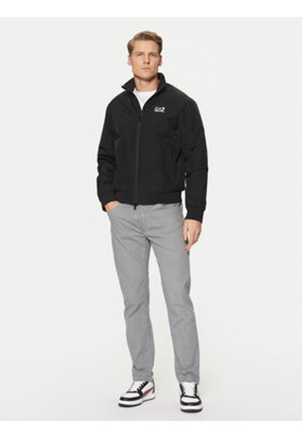 EA7 Emporio Armani Kurtka bomber 8NPB20 PNFZZ 1200 Czarny Regular Fit. Kolor: czarny. Materiał: syntetyk