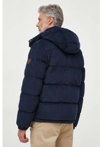 Polo Ralph Lauren kurtka sztruksowa puchowa kolor granatowy zimowa. Typ kołnierza: polo. Kolor: niebieski. Materiał: puch, sztruks. Sezon: zima #2