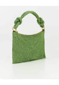 CULT GAIA - Zielona torebka Hera. Kolor: zielony. Wzór: aplikacja #3