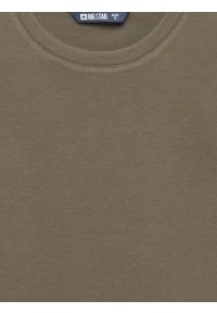 Big-Star - Koszulka damska z podwijanym rękawem khaki Adela 303. Kolor: zielony. Materiał: dzianina, żakard. Długość rękawa: krótki rękaw. Długość: krótkie. Wzór: jednolity. Styl: klasyczny #2