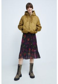 medicine - Medicine kurtka puchowa damska kolor zielony zimowa. Kolor: zielony. Materiał: puch. Sezon: zima #5