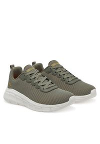 skechers - Skechers Sneakersy BOBS Sport B Flex - Visionary Essence 117346/OLV Zielony. Kolor: zielony. Materiał: materiał. Model: Skechers Sport
