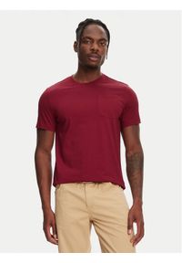 Robe di Kappa T-Shirt Dorel 64131EW Bordowy Regular Fit. Kolor: czerwony. Materiał: bawełna