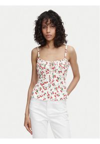 Guess Top W6YH97 W4497 Biały Regular Fit. Kolor: biały. Materiał: bawełna #1