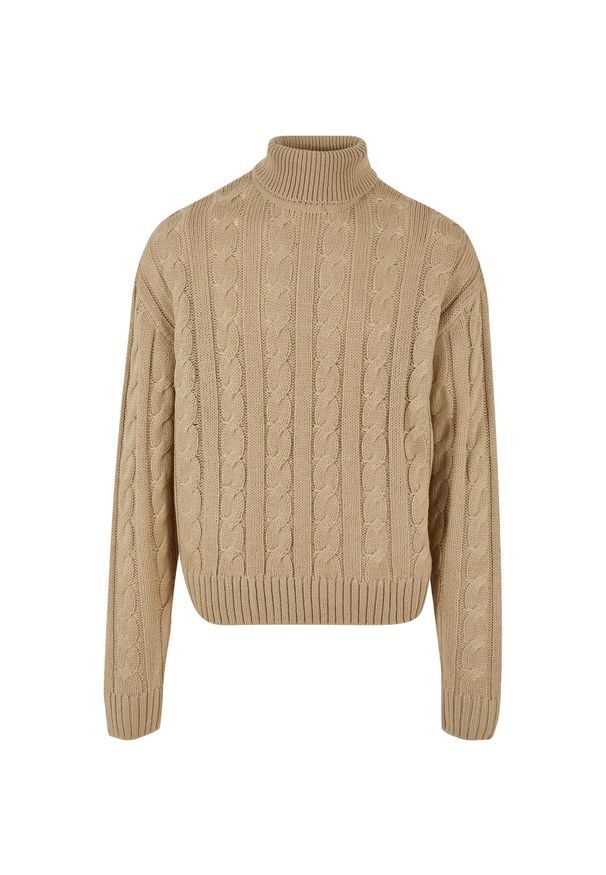 Sweter z golfem Urban Classics. Typ kołnierza: golf. Kolor: beżowy