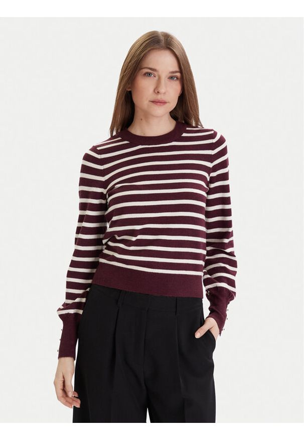 Vero Moda Sweter Happy 10336333 Fioletowy Regular Fit. Kolor: fioletowy. Materiał: syntetyk