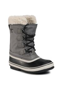sorel - Śniegowce Sorel Winter Carnival NL3483 Quarry/Black 052. Kolor: szary. Materiał: materiał