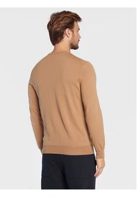 BOSS - Boss Sweter Botto-L 50476364 Beżowy Regular Fit. Kolor: beżowy. Materiał: wełna