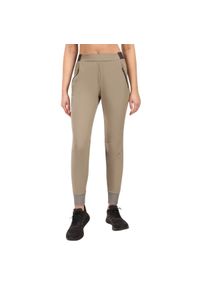 Damskie spodnie dresowe Kilpi Heyes. Kolor: wielokolorowy, brązowy, zielony. Materiał: dresówka. Sezon: lato. Sport: turystyka piesza #1