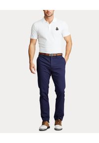 Ralph Lauren - RALPH LAUREN - Biała koszulka polo z misiem. Typ kołnierza: polo. Kolor: biały. Materiał: jeans, bawełna, dresówka. Wzór: haft. Styl: klasyczny #3
