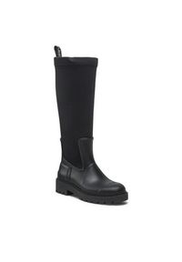Calvin Klein Jeans Kalosze High Rainboot Neoprene YW0YW00838 Czarny. Kolor: czarny. Materiał: materiał