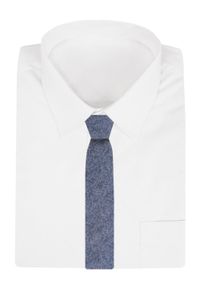 Męski Krawat - Niebieski Melanż - Alties. Kolor: niebieski. Materiał: tkanina. Wzór: melanż. Styl: elegancki, wizytowy #4