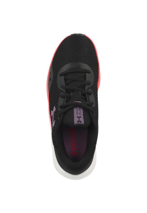 Buty do chodzenia damskie Under Armour W Charged Pursuit 3. Zapięcie: sznurówki. Kolor: czarny. Materiał: guma, materiał, tkanina, syntetyk. Szerokość cholewki: normalna. Sport: turystyka piesza