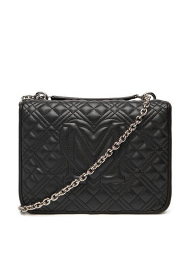 Love Moschino - LOVE MOSCHINO Torebka JC4000PP0NLA000B Czarny. Kolor: czarny. Materiał: skórzane