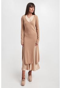Twinset Milano - Sukienka z wełną TWINSET. Materiał: wełna #3