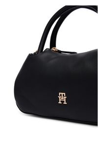 TOMMY HILFIGER - Tommy Hilfiger Torebka Th Logotape Mini Satchel AW0AW18743 Czarny. Kolor: czarny. Materiał: skórzane #2
