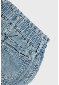 GAP szorty jeansowe dziecięce regulowana talia. Kolor: niebieski. Materiał: jeans