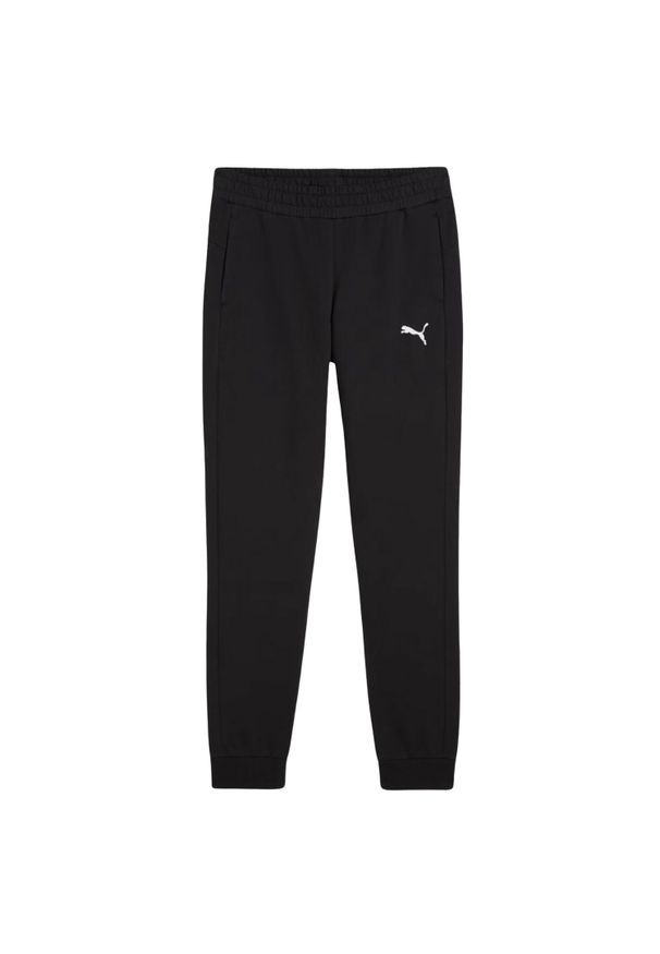 Puma - Damskie Spodnie Do Biegania Team Goal Casuals. Kolor: czarny. Materiał: dresówka