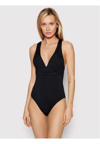 Seafolly Strój kąpielowy Cross Back 10950-942 Czarny. Kolor: czarny. Materiał: syntetyk #1
